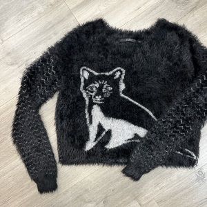 Campy Cat Sweater by Guess